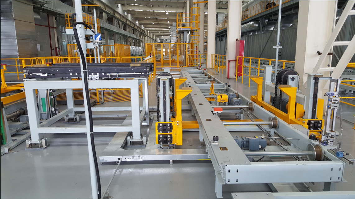 滚床滑橇输送系统